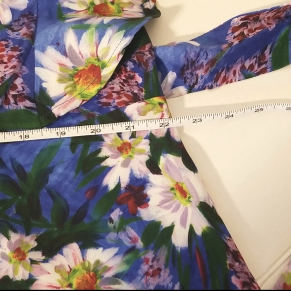 NWT Alexia Admor Wrap Dress ruffle sleeves blue size 2x - Picture 7 of 9